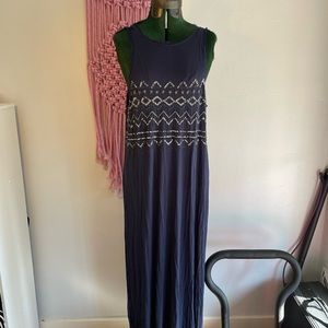 Beaded long free people tunic